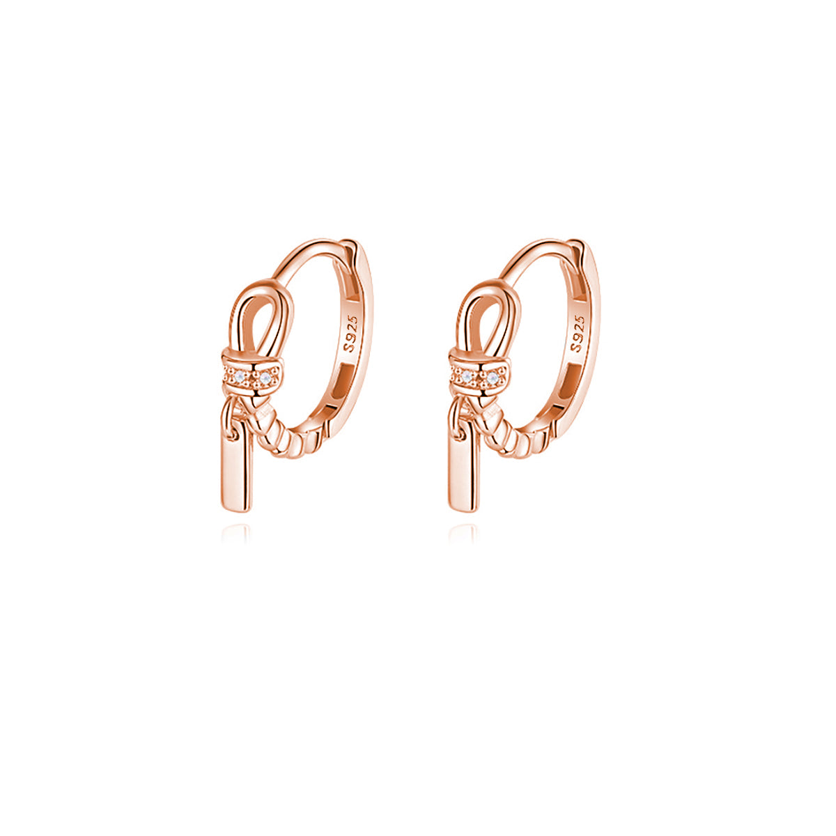 Reffeer Solid 925 Sterling Silver Minimalist Hoop Earrings for Women Teen Girls CZ Hoop Earrings Cartilage Helix Hoop Earrings Huggie