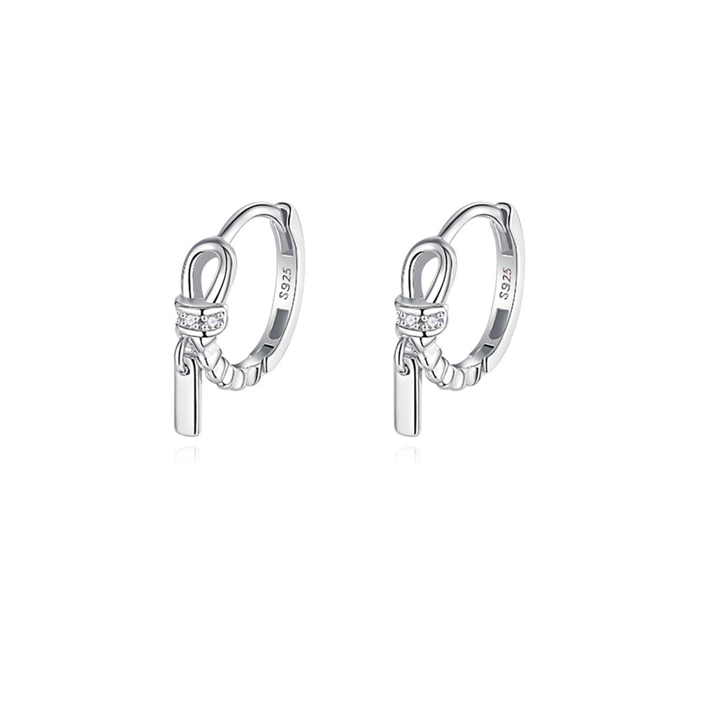 Reffeer Solid 925 Sterling Silver Minimalist Hoop Earrings for Women Teen Girls CZ Hoop Earrings Cartilage Helix Hoop Earrings Huggie