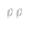 Reffeer Solid 925 Sterling Silver Minimalist Hoop Earrings for Women Teen Girls CZ Hoop Earrings Cartilage Helix Hoop Earrings Huggie