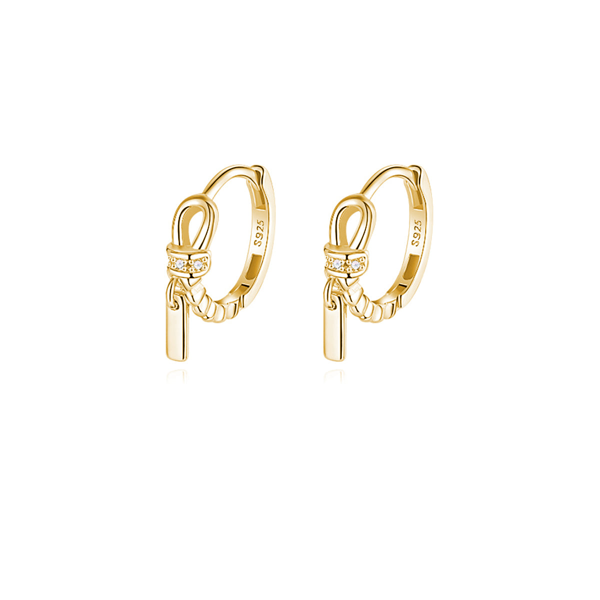 Reffeer Solid 925 Sterling Silver Minimalist Hoop Earrings for Women Teen Girls CZ Hoop Earrings Cartilage Helix Hoop Earrings Huggie